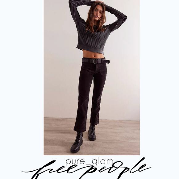 Free People corduroy pants cropped - Picture 3 of 6